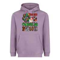 Lavender merry christmas paws with santa Heavyweight Hoodie - AdoDesignShop