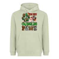 Matcha merry christmas paws with santa Heavyweight Hoodie - AdoDesignShop
