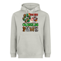 Moon Dust merry christmas paws with santa Heavyweight Hoodie - AdoDesignShop