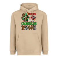 Mushroom merry christmas paws with santa Heavyweight Hoodie - AdoDesignShop