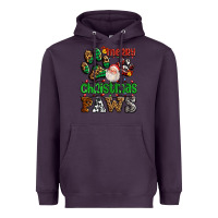 Plum merry christmas paws with santa Heavyweight Hoodie - AdoDesignShop