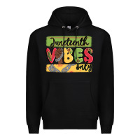 Black juneteenth vibes only Premium Hoodie - MaliasSmallBusiness