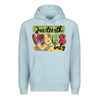 Blue Mist juneteenth vibes only Premium Hoodie - MaliasSmallBusiness