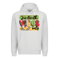 Dove Grey juneteenth vibes only Premium Hoodie - MaliasSmallBusiness