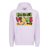 Lilac juneteenth vibes only Premium Hoodie - MaliasSmallBusiness
