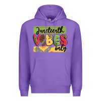 Purple juneteenth vibes only Premium Hoodie - MaliasSmallBusiness