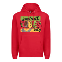 Red juneteenth vibes only Premium Hoodie - MaliasSmallBusiness