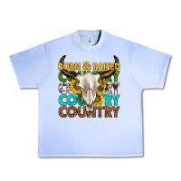 Grape Ice born and raised country western Urban Heavy Tee - texasbilliewilder