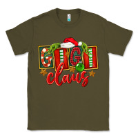 Army Green Christmas Gigi Claus Classic Tee - FaDigitalArtStudio