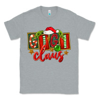 Heather Grey Christmas Gigi Claus Classic Tee - FaDigitalArtStudio