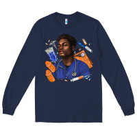 Navy afro man nurse Long Sleeve Tee - texasbilliewilder