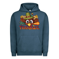 Pigment Midnight Navy western thankful thanksgiving turkey Urban Hoodie - NancyCooperArtShop