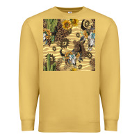Antique Gold aztec bull skull Premium Sweatshirt - BundleAndBundleShop