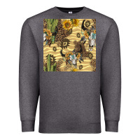 Charcoal Heather aztec bull skull Premium Sweatshirt - BundleAndBundleShop