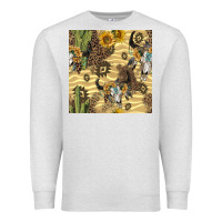 Oatmeal Heather aztec bull skull Premium Sweatshirt - BundleAndBundleShop