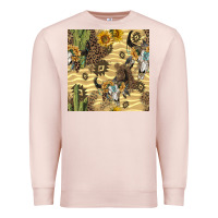 Pale Pink aztec bull skull Premium Sweatshirt - BundleAndBundleShop
