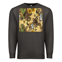 Smoke aztec bull skull Premium Sweatshirt - BundleAndBundleShop