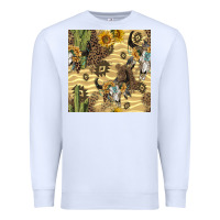 White aztec bull skull Premium Sweatshirt - BundleAndBundleShop