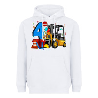 White forklift birthday four Heavyweight Hoodie - Artiststas