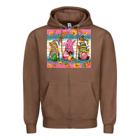 Chestnut Easter Gnomies Tumbler Easter Day Zipper Hoodie - Neo Western