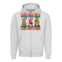 Dove Grey Easter Gnomies Tumbler Easter Day Zipper Hoodie - Neo Western