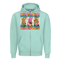 Seafoam Easter Gnomies Tumbler Easter Day Zipper Hoodie - Neo Western