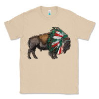 Mushroom mexican bison with indian headdress Classic Tee - RanaPortraitStore