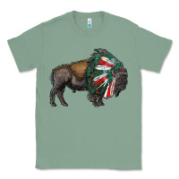 Sage mexican bison with indian headdress Classic Tee - RanaPortraitStore
