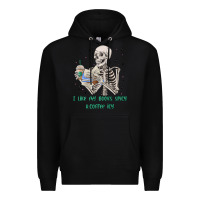 Black i like my books spicy and coffee icy Premium Hoodie - MaliasSmallBusiness