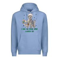 Colony Blue i like my books spicy and coffee icy Premium Hoodie - MaliasSmallBusiness