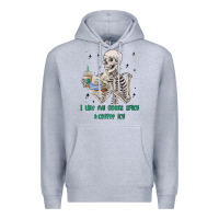 Heather Grey i like my books spicy and coffee icy Premium Hoodie - MaliasSmallBusiness