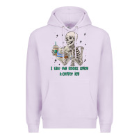 Lilac i like my books spicy and coffee icy Premium Hoodie - MaliasSmallBusiness