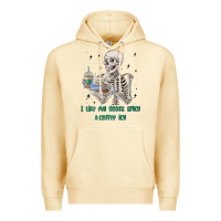 Pina Colada i like my books spicy and coffee icy Premium Hoodie - MaliasSmallBusiness