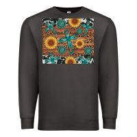 Smoke cross gemstone and sunflower Premium Sweatshirt - Artiststas