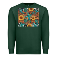 Sports Green cross gemstone and sunflower Premium Sweatshirt - Artiststas