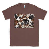 Chestnut black and brown cowhide background Classic Tee - BarkalooDesign