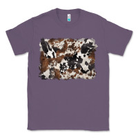 Lavender black and brown cowhide background Classic Tee - BarkalooDesign
