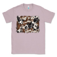 Lilac black and brown cowhide background Classic Tee - BarkalooDesign