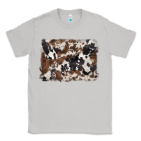 Moon Dust black and brown cowhide background Classic Tee - BarkalooDesign