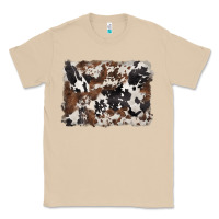 Mushroom black and brown cowhide background Classic Tee - BarkalooDesign