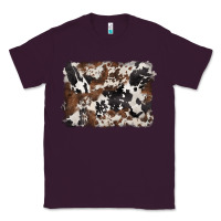 Plum black and brown cowhide background Classic Tee - BarkalooDesign