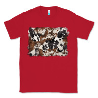 Red black and brown cowhide background Classic Tee - BarkalooDesign