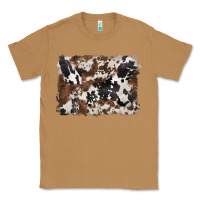 Toasted Coconut black and brown cowhide background Classic Tee - BarkalooDesign