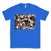 True Royal black and brown cowhide background Classic Tee - BarkalooDesign