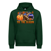 Forest Green tis the season football Urban Hoodie - NancyCooperArtShop