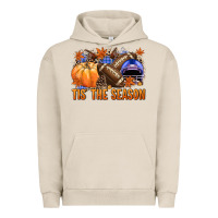 Pigment French Oak tis the season football Urban Hoodie - NancyCooperArtShop