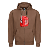 Chestnut red bat backpack fa element Zipper Hoodie - FaDigitalArtStudio