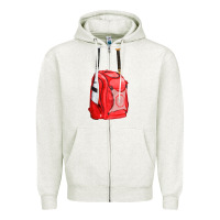 Oatmeal Heather red bat backpack fa element Zipper Hoodie - FaDigitalArtStudio