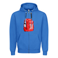True Royal red bat backpack fa element Zipper Hoodie - FaDigitalArtStudio