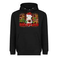 Black merry christmas Heavyweight Hoodie - JahusDesignShop